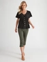 Millers Knit Broidery Top with Frill Sleeve, hi-res
