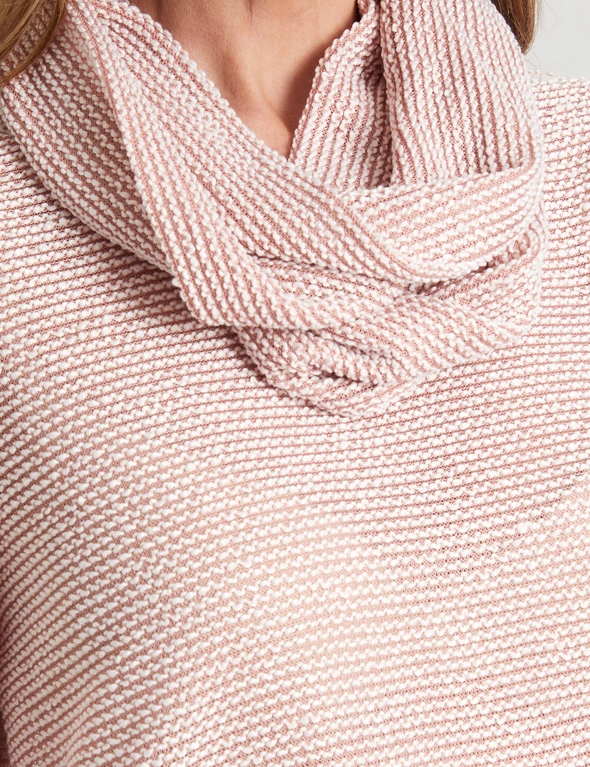 Millers Long Sleeve Textured Top with Snood, hi-res image number null