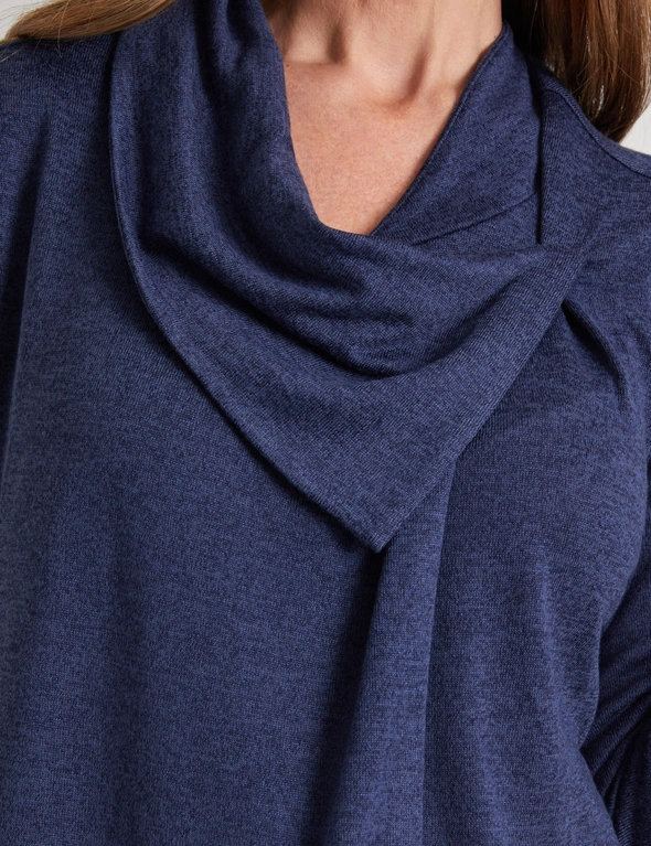 Milllers Long Sleeve Brushed Wrap Cowl Neck with Heatseal, hi-res image number null