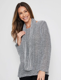 Millers Long Sleeve Textured Top with Snood