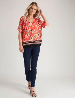 Millers Extended Sleeve Top with Cold Shoulder