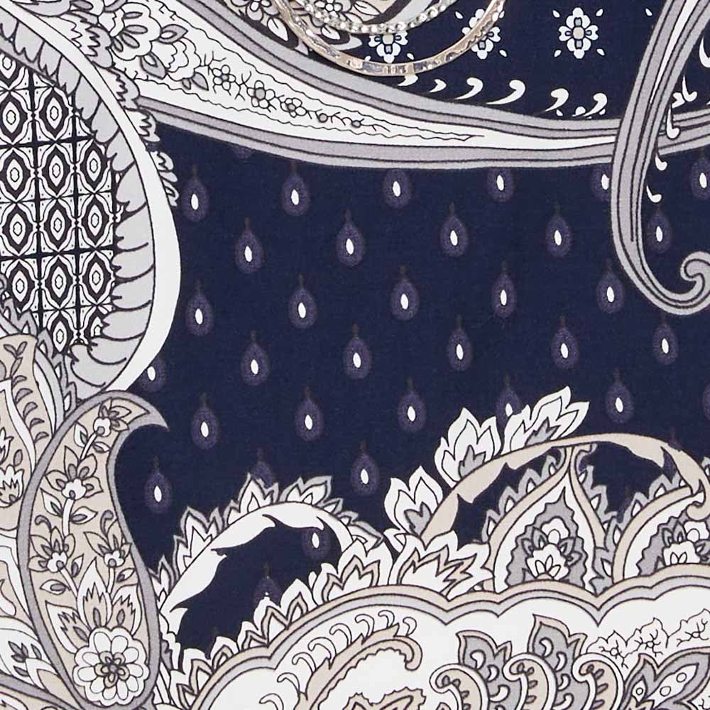 NAVY PAISLEY