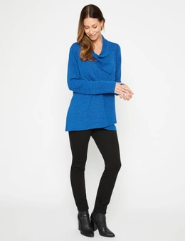Millers Long Sleeve Brushed Wrap Front Top