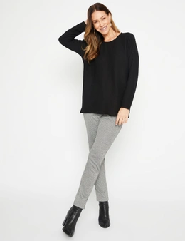 Millers Long Sleeve Brushed Ribbed Top
