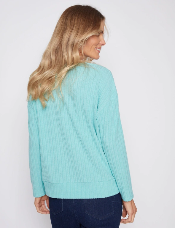 Millers Extended Sleeve Brushed Top with Band, hi-res image number null
