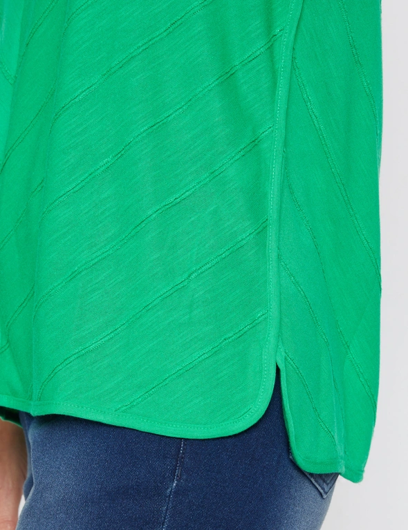 Millers Short Sleeve Textured V-Neck Top, hi-res image number null