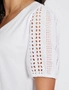 Millers Elbow Sleeve Top with Broidery Sleeve, hi-res
