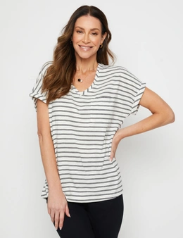 Millers Extended Sleeve Stripe T-Shirt