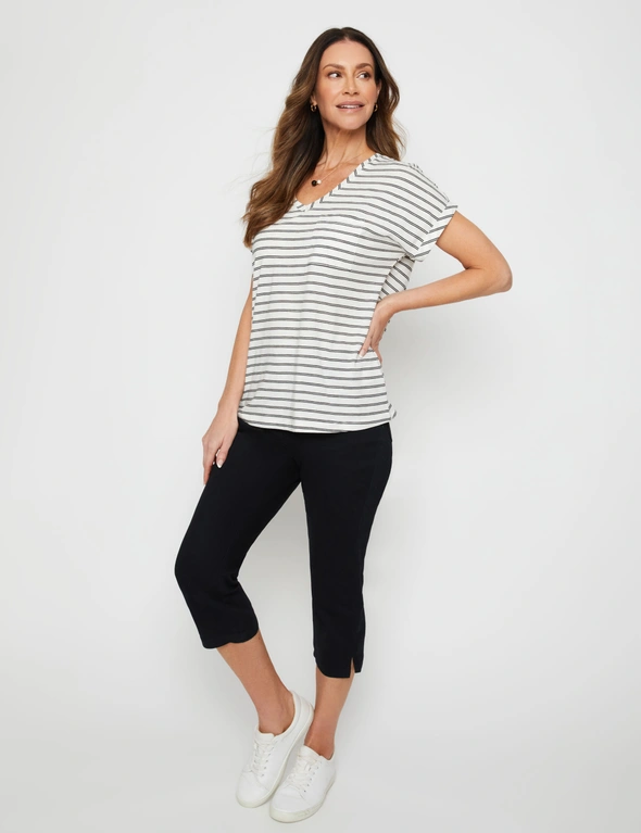 Millers Extended Sleeve Stripe T-Shirt, hi-res image number null