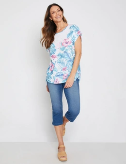 Millers Extended Sleeve Top with Side Ruching