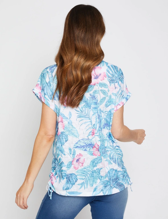 Millers Extended Sleeve Top with Side Ruching | Crossroads