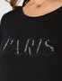 Millers Cap Sleeve Embroidered Slogan T-Shirt, hi-res