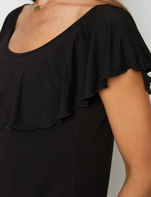 Millers Extended Sleeve Frill Top | Rockmans