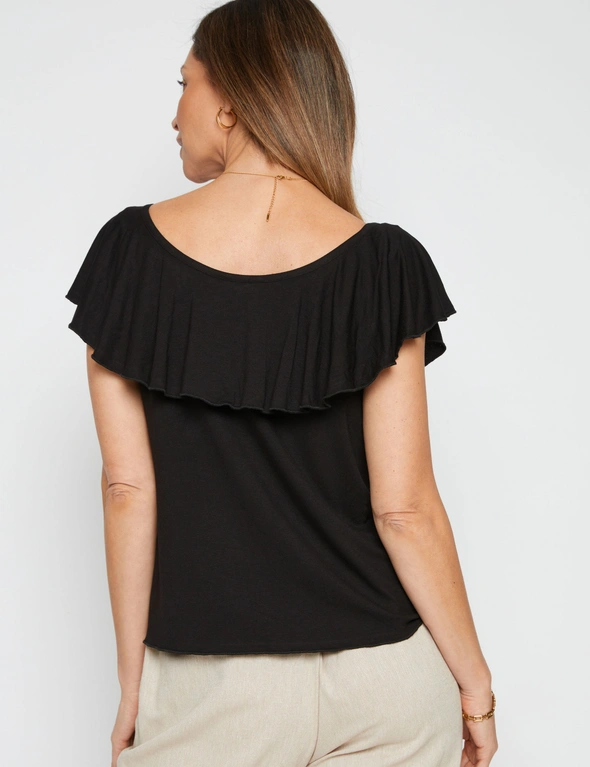 Millers Extended Sleeve Frill Top, hi-res image number null