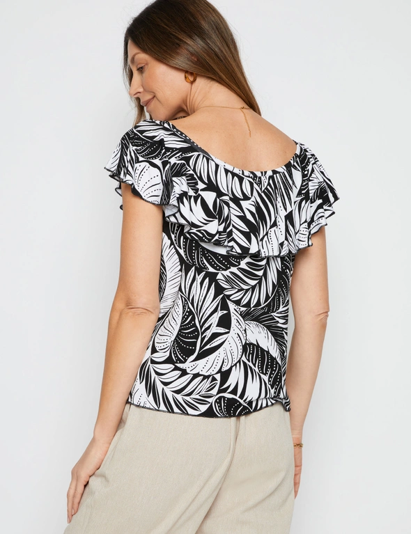 Millers Extended Sleeve Frill Top, hi-res image number null