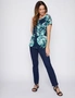 Millers Extended Sleeve Printed Top with Buttons, hi-res