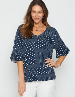 Millers Extended Sleeve Top with Frill Sleeve