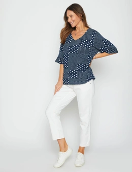 Millers Extended Sleeve Top with Frill Sleeve