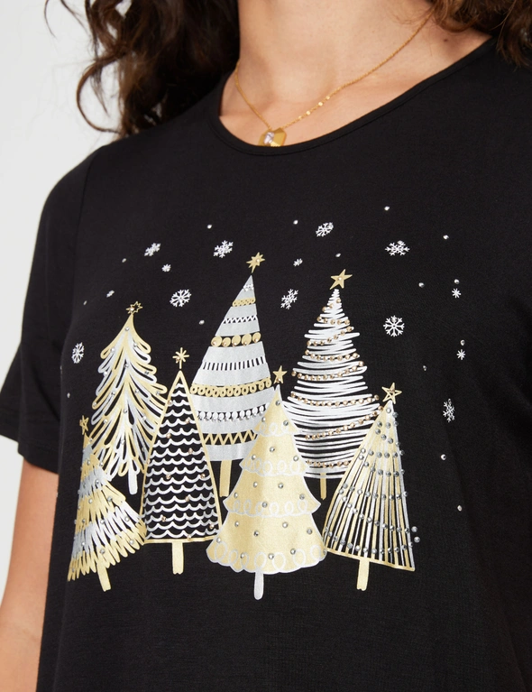 Millers Short Sleeve Christmas T-Shirt, hi-res image number null