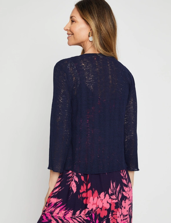 Millers 3/4 Sleeve Knit Cover Up Cardigan, hi-res image number null