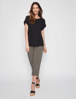 Millers Extended Sleeve Top with Sleeve Tab Detail