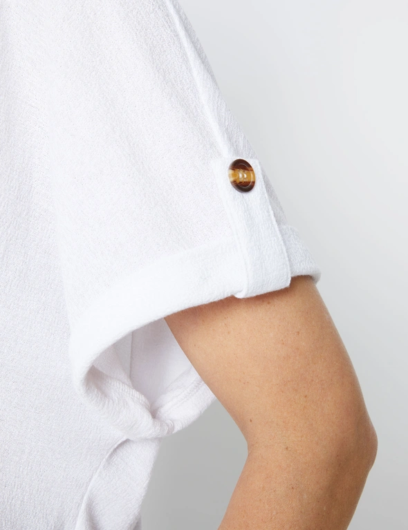 Millers Extended Sleeve Top with Sleeve Tab Detail, hi-res image number null
