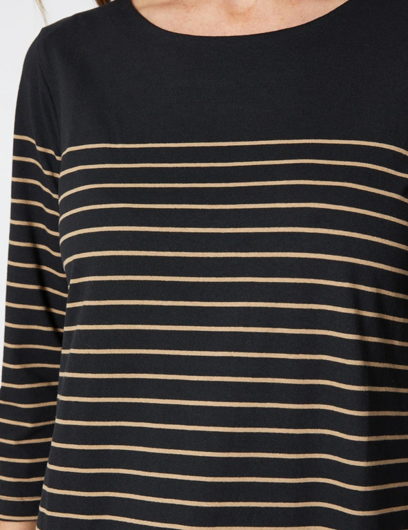 Millers 3/4 Sleeve Stripe T-Shirt, hi-res image number null