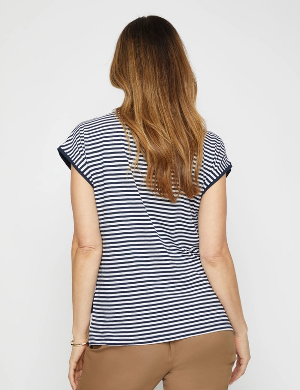 Millers Mixed Stripe Extended Sleeve T-Shirt, hi-res image number null