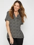Millers Extended Sleeve Half Placket Top with Sleeve Tab, hi-res