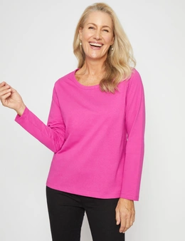 Millers Long Sleeve Ribbed Scoop Neck T-Shirt