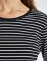 Millers Long Sleeve Stripe Ribbed T-Shirt, hi-res