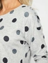 Millers Long Sleeve Button Detail Brushed Top, hi-res
