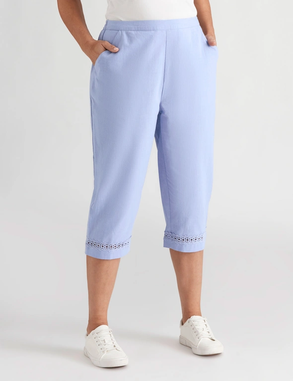 Millers Crop Pant with Lace Trim, hi-res image number null