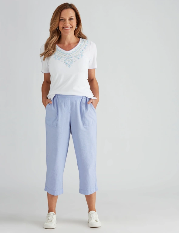 Millers Crop Cotton Washer Pants, hi-res image number null