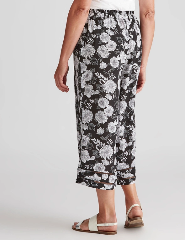 Millers Pull on Printed Crepe Culotte Bottom, hi-res image number null