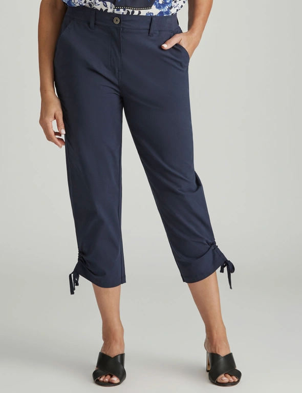 Millers Crop Length Garment Dyed Tie Hem Pants, hi-res image number null