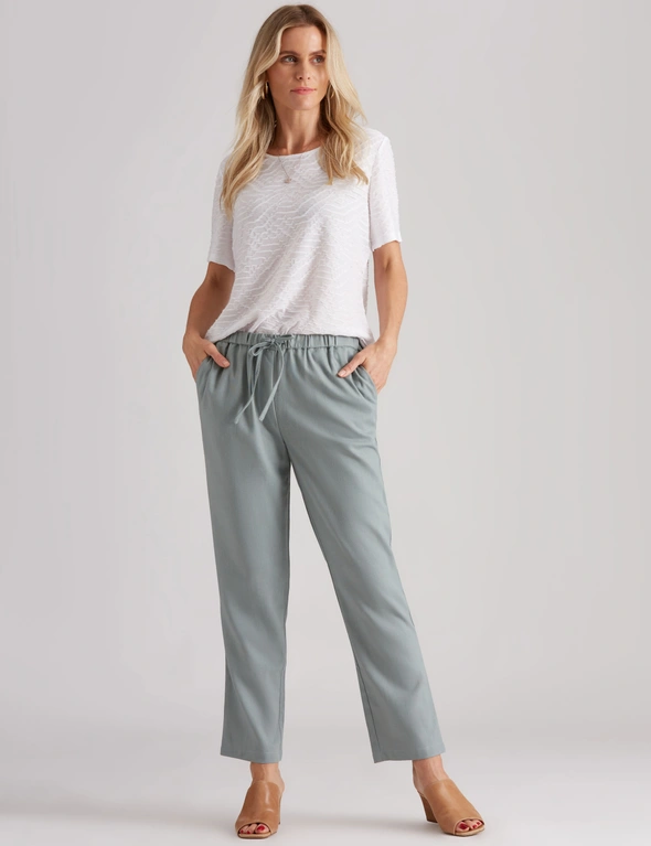 Millers Full Length Linen Blend Drawcord Waist Pants | Millers