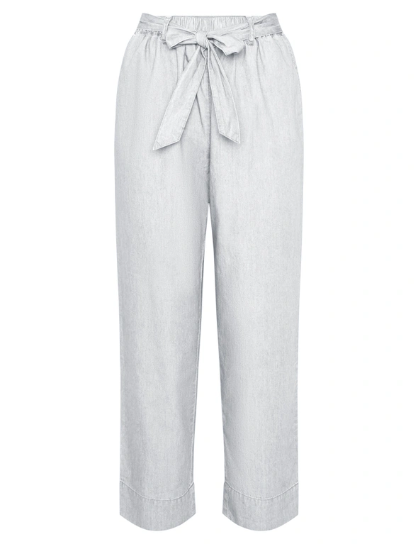 Millers Ankle Length Tie Waist Chambray Pants, hi-res image number null