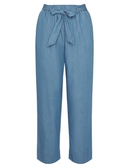 Millers Ankle Length Tie Waist Chambray Pants