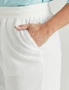 Miller 7/8 Length Rib Waist and Cuff Hem Linen Blend Pants, hi-res