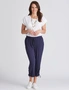 Millers 7/8th Length Knit Pant with Ruching and Tie Hem, hi-res