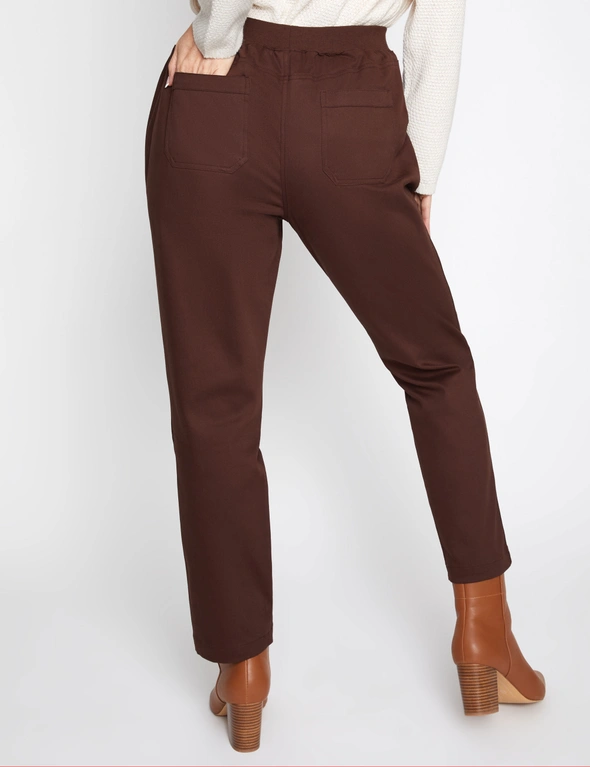Millers Full Length Rib Waist Cotton Pant, hi-res image number null