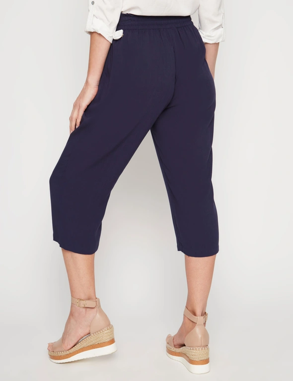 Millers Ankle Length Paperbag Waist Textured Rayon Pant | EziBuy NZ