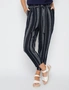 Millers Full Length Yarn Dyed Stripe Linen Blend Pant with Self Belt, hi-res
