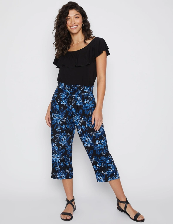 Millers Ankle Length Paperbag Waist Printed Rayon Pant, hi-res image number null