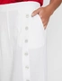 Millers Crop Length Wide Leg Button Trim Linen Blend Pant, hi-res