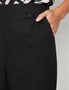 Millers Crop Length Wide Leg Button Tab Detail at Waist Linen Blend Pant, hi-res