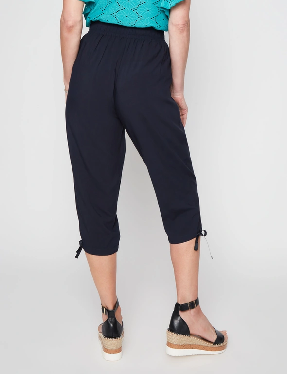 Millers Crop Length Drawcord Waist and Hem Rayon Pant, hi-res image number null