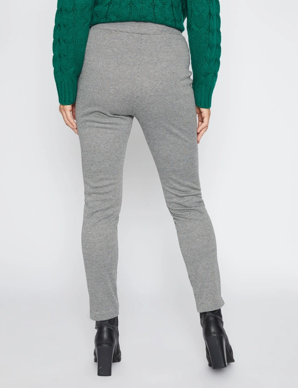 Millers Full Length Pull on Check Slim Leg Pant, hi-res image number null