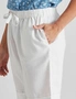 Millers Tie Waist Cuff Hem Linen Blend Shorts, hi-res